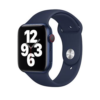 Correa deportiva azul marino intenso para Apple Watch 44 mm