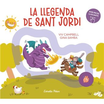 La llegenda de Sant Jordi amb peces lliscants