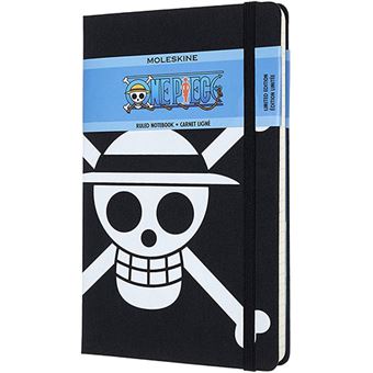 Cuaderno de rayas Moleskine One Piece negro