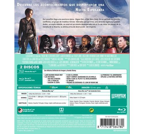 Rogue One. Una historia de Star Wars - Blu-ray - Gareth Edwards - Felicity  Jones - Diego Luna