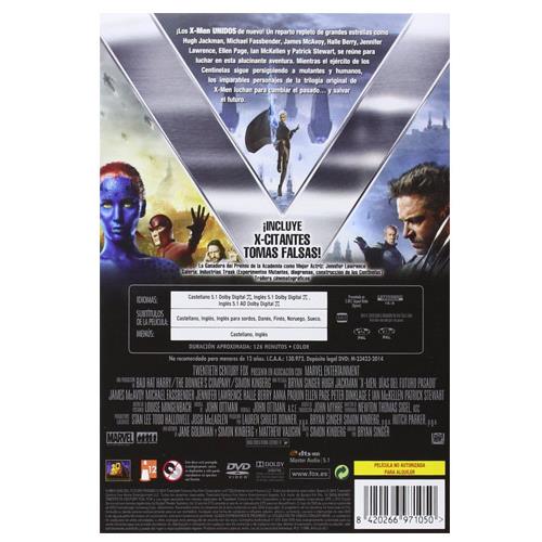 Llorar principal Respiración X-Men Días del futuro pasado - DVD - Bryan Singer - Peter Dinklage -  Jennifer Lawrence | Fnac