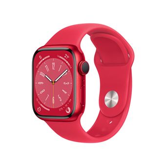 Apple Watch S8 41mm GPS Caja de aluminio (PRODUCT)RED y correa deportiva (PRODUCT)RED
