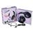 Auriculares Bluetooth OTL Kuromi con luz LED Negro y Lila