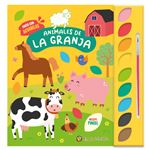 Animales De Granja-9 Acuarelas+1 Pincel