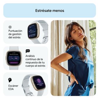Smartwatch Fitbit Sense 2 Azul/Oro - Reloj conectado