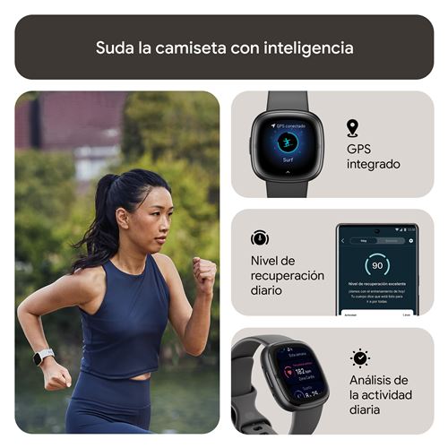 crimen beneficioso Metro Smartwatch Fitbit Sense 2 Gris/Grafito - Reloj conectado - Comprar al mejor  precio | Fnac