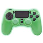 Funda silicona + Grips FR-TEC Glow In The Dark Verde para PS4