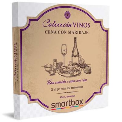 Smartbox Caja Regalo cena con maridaje idea de para novios 1 comida o vino 2