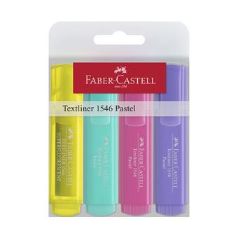 Subrayadores Faber Castell Pastel - Estuche de 4 Unidades