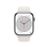 Apple Watch S8 45mm GPS, Caja de aluminio Plata y correa deportiva Blanco