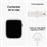 Apple Watch S8 45mm GPS, Caja de aluminio Plata y correa deportiva Blanco
