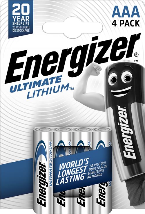 Blister De 2 Pilas Litio Aaa Energizer Ultimate Lithium L92