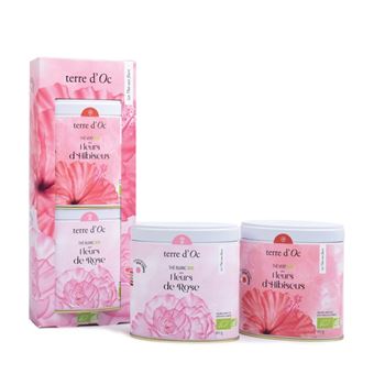 Té de rosas y flores de hibisco 2X50g Nature et decouvertes - 1