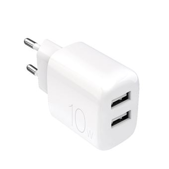 Cargador de pared Puro Pro Lite 2xUSB-A 10W Blanco - 1