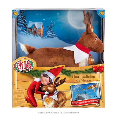 The Elf On The Shelf: Elf Pets, Cuento y Peluche Reno Juego de