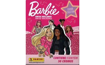 Panini - Álbum + 4 sobres de cromos - Barbie: Juntas brillamos, Pegatinas