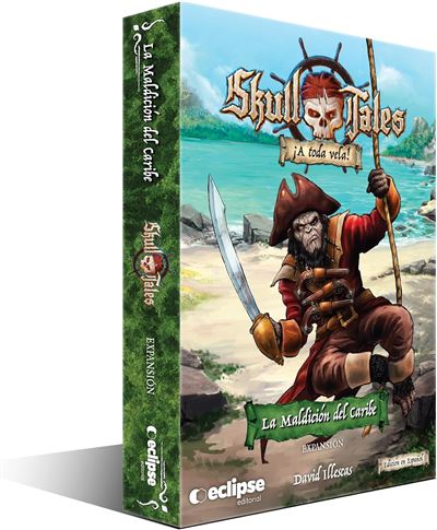 Juego de mesa skull tales: la maldición del caribe expansión