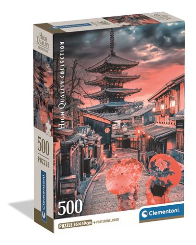 Puzzle clementoni 500 evening in kyoto compact