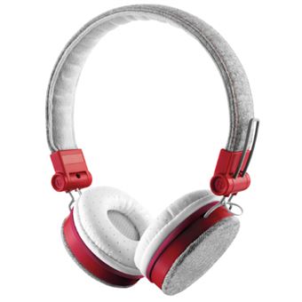 Auriculares Trust Urban Fyber Gris/Rojo