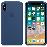 Funda Apple Silicone Case Azul cobalto para iPhone X_1