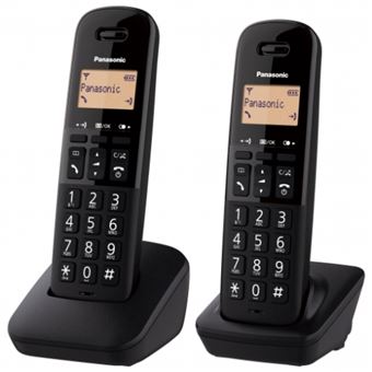 Teléfono inalámbrico Panasonic Dect KX-TGB612SPB Dúo Negro