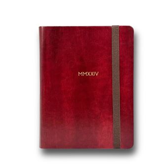 Agenda anual 2024 Tracy día por página MMXXIV Burgundy - 1