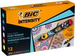 12 Marcadores Bic Intensity De Pintura Base Agua