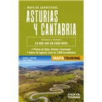 Mapa de carreteras Asturias y Cantabria 1:340.000