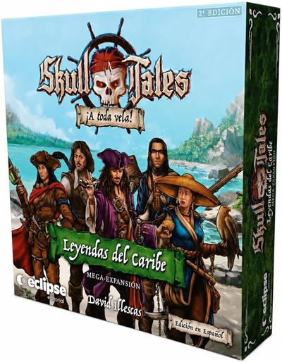 Juego de mesa skull tales: leyendas del caribe megaexpansión