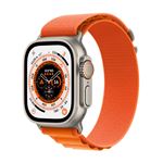 Apple Watch Ultra LTE 49mm, Caja de titanio y correa Loop Alpine Naranja Pequeña