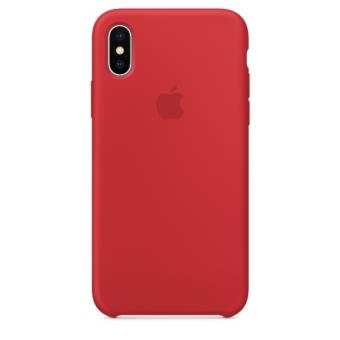 Funda Apple Silicone Case Rojo para iPhone X - Funda para teléfono