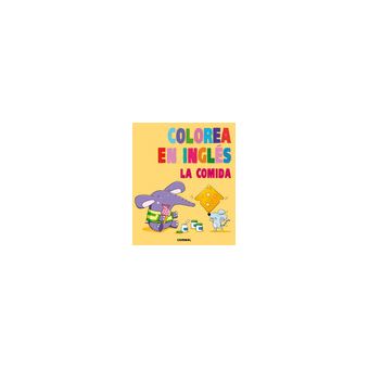 Colorea en inglés. La comida