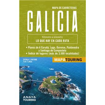 Mapa de carreteras Galicia 1:340.000
