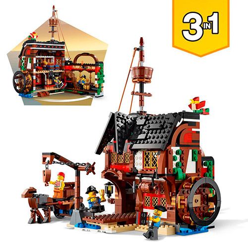LEGO Creator 3 en 1 31109 Barco Pirata, Taberna o Isla Calavera - Lego -  Comprar en Fnac