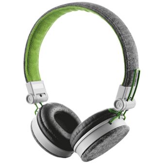 Auriculares Trust Urban Fyber Gris/Verde