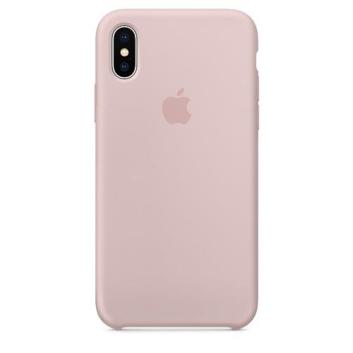 Apple Silicone Case Rosa arena para iPhone X - para móvil - Fnac