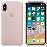 Funda Apple Silicone Case Rosa arena para iPhone X_1