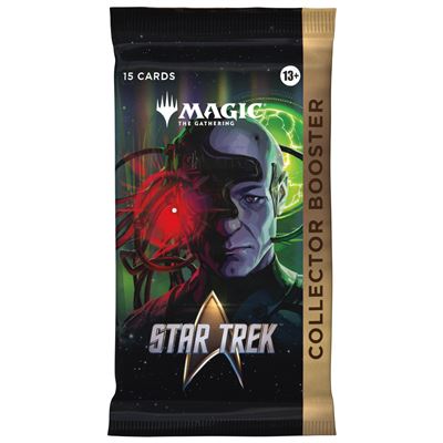 Sobre de cartas magic: the gathering star trek collector booster 15 cartas