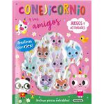 Conejicornio - pegatinas con ojos