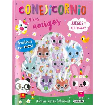 Conejicornio - pegatinas con ojos