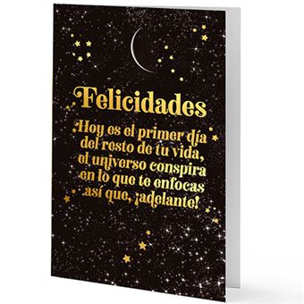 Tarjeta Horóscopo Negro Felicidades - 1