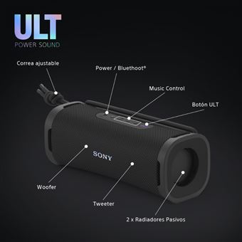 Altavoz Bluetooth Sony Ult Field 1 Negro - Altavoces Bluetooth