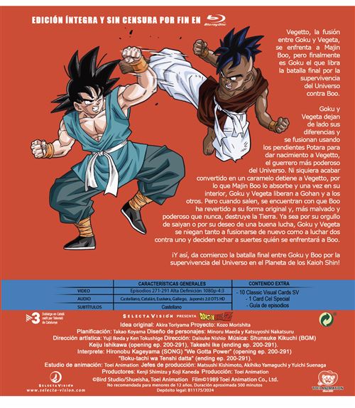 Pack Dragon Ball Z Box 14 Ep 271 a 291 - Blu-ray - Daisuke Nishio