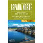 Mapa de carreteras de España Norte 1:340.000