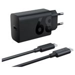 Cargador de pared Lenovo ZG38C05739 68W + Cable USB-C a USB-C 1.5m Negro