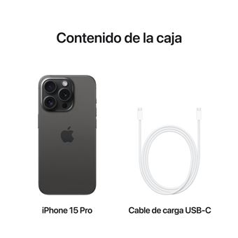 Apple iPhone 15 Pro 6,1 256GB Titanio negro - Smartphone
