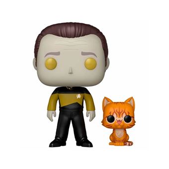 Figura Funko Star Trek Nueva Generación Data con Spot 10cm - 1