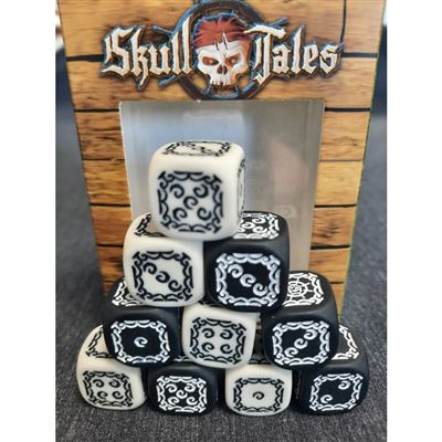 Juego de mesa skull tales: set 10 dados especiales