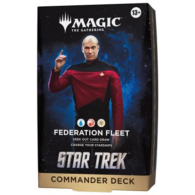 Mazo de cartas magic: the gathering star trek commander deck federation fleet