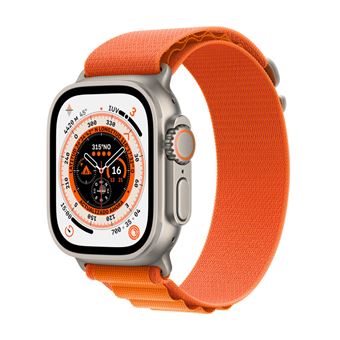 Apple Watch Ultra 49mm LTE Caja de titanio y correa Loop Alpine Naranja Mediana